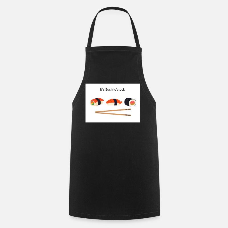 It's Sushi o'clock  - Kochschürze - Schwarz
