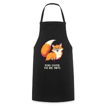Derpy Fox avec l’énergie du personnage principal - Tablier de cuisine - noir - Devant - AI Model Male 185 dark (185cm)