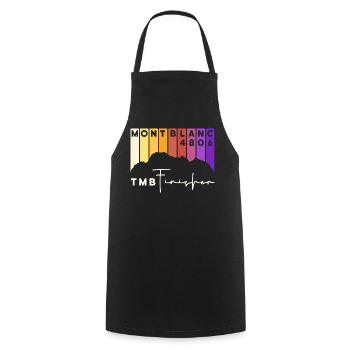 TMB Tour de Mont Blanc Montblanc Finisher - Cooking Apron - black - Front - AI Model Male 185 dark (185cm)