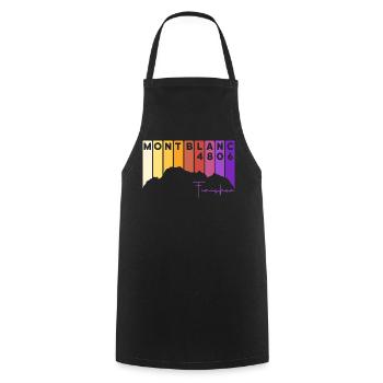 Mont Blanc Finisher Mountaineer Chamonix Montblanc - Cooking Apron - black - Front - AI Model Male 185 dark (185cm)