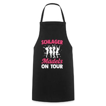 Schlager Girls on Tour Schlager Party Girls' Night Out - Cooking Apron - black - Front - AI Model Male 185 dark (185cm)