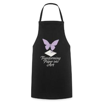 Origami Club Gift Simplicity To A - Cooking Apron - black - Front - AI Model Male 185 dark (185cm)