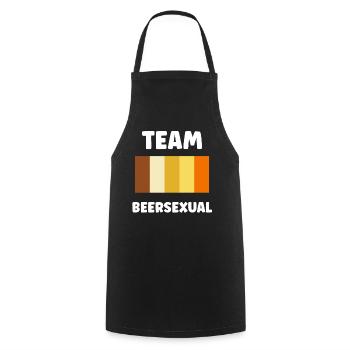 Team Beersexual Palette Tee - Cooking Apron - black - Front - AI Model Male 185 dark (185cm)