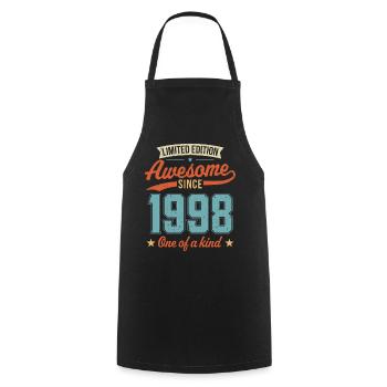 Awesome Since 1998 - Cooking Apron - black - Front - AI Model Male 185 dark (185cm)