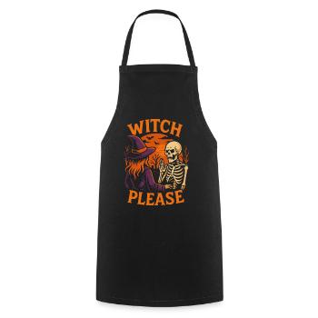 Sorcière s’il vous plaît Halloween Costume Party Dire - Tablier de cuisine - noir - Devant - AI Model Male 185 dark (185cm)