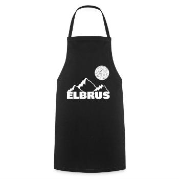 Elbrus as a mountain sport - Cooking Apron - black - Front - AI Model Male 185 dark (185cm)