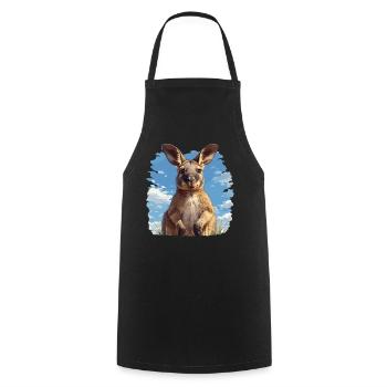 Wallabys Wallaby - Kochschürze - Schwarz - Vorne - AI Model Male 185 dark (185cm)