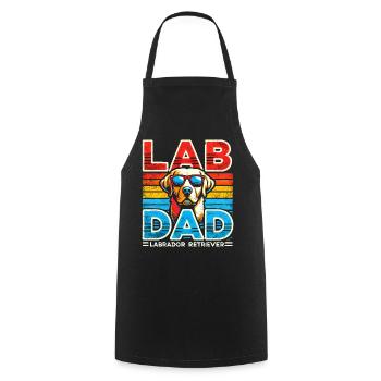 Labrador Dad Retro Sunglasses - Cooking Apron - black - Front - AI Model Male 185 dark (185cm)