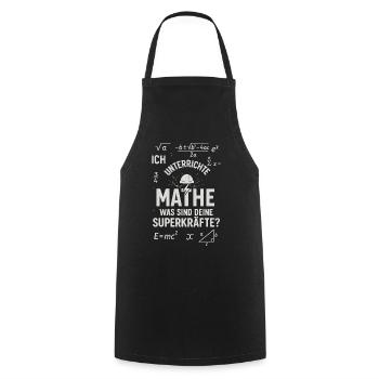 Math Superpowers – I Distinguish Math Teachers - Cooking Apron - black - Front - AI Model Male 185 dark (185cm)