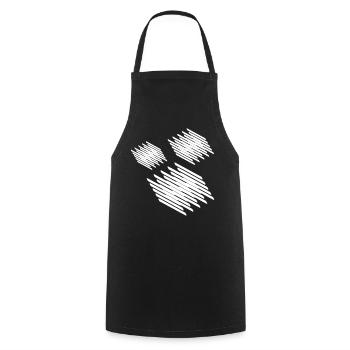 Geometric squares design - Cooking Apron - black - Front - AI Model Male 185 dark (185cm)