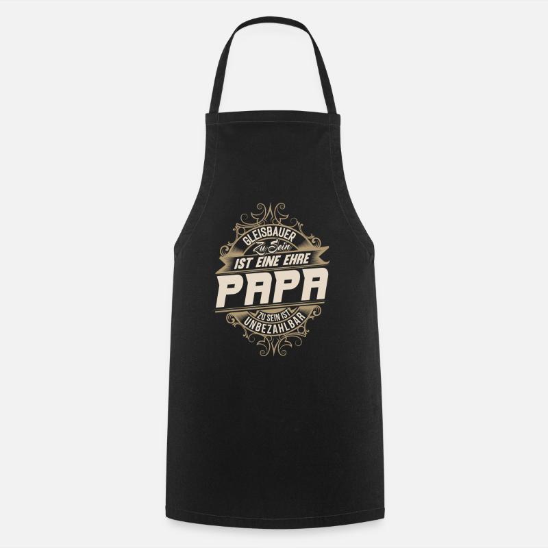 Gleisbauer Papa - Kochschürze - Schwarz