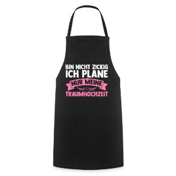 Bachelor Party Team Bride Hen Party - Cooking Apron - black - Front - AI Model Male 185 dark (185cm)