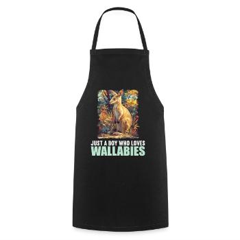Wallabys Wallaby - Kochschürze - Schwarz - Vorne - AI Model Male 185 dark (185cm)
