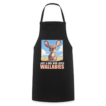 Wallabys Wallaby - Kochschürze - Schwarz - Vorne - AI Model Male 185 dark (185cm)