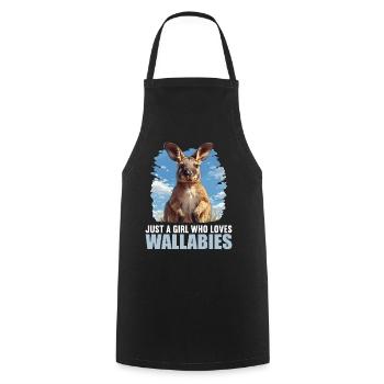 Wallabys Wallaby - Kochschürze - Schwarz - Vorne - AI Model Male 185 dark (185cm)