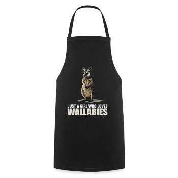 Wallabies Wallaby - Cooking Apron - black - Front - AI Model Male 185 dark (185cm)