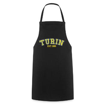 Turin Est.1995 - Tablier de cuisine - noir - Devant - AI Model Male 185 dark (185cm)