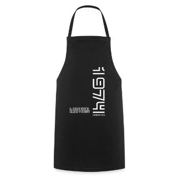 Edition limitée 1974 - Tablier de cuisine - noir - Devant - AI Model Male 185 dark (185cm)