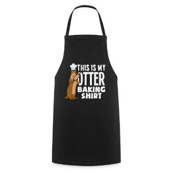 Seeotter Cartoon Backen Shirt - Kochschürze - Schwarz - Vorne - AI Model Male 185 dark (185cm)