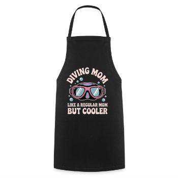 Diving Saying Mom Funny Diving Gift - Cooking Apron - black - Front - AI Model Male 185 dark (185cm)