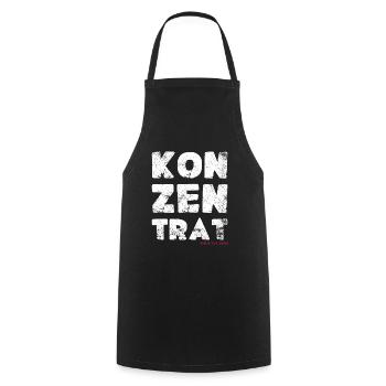 I'm not small, I'm a concentrate saying - Cooking Apron - black - Front - AI Model Male 185 dark (185cm)