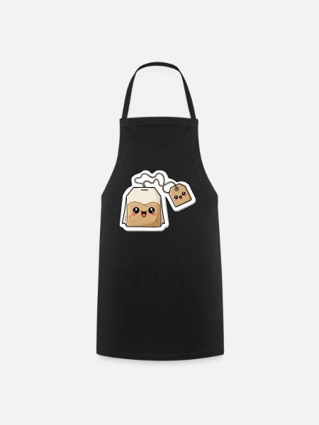 Kawaii Teebeutel Charme - Kochschürze - Schwarz
