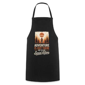 Sunset Walker Adventure Trail - Cooking Apron - black - Front - AI Model Male 185 dark (185cm)