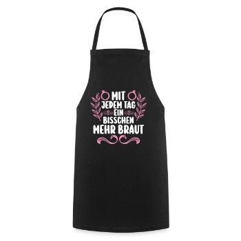 Bachelor Party Team Bride Hen Party - Cooking Apron - black - Front - AI Model Male 185 dark (185cm)
