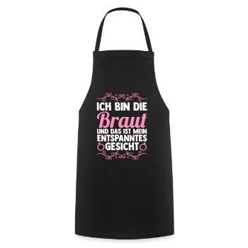 Bachelor Party Team Bride Hen Party - Cooking Apron - black - Front - AI Model Male 185 dark (185cm)