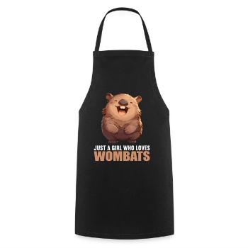 Wombats Wombat - Kochschürze - Schwarz - Vorne - AI Model Male 185 dark (185cm)