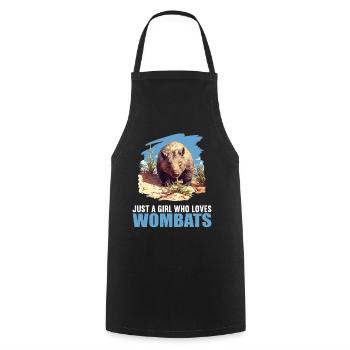 Wombats Wombat - Kochschürze - Schwarz - Vorne - AI Model Male 185 dark (185cm)
