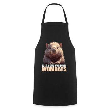 Wombats Wombat - Kochschürze - Schwarz - Vorne - AI Model Male 185 dark (185cm)