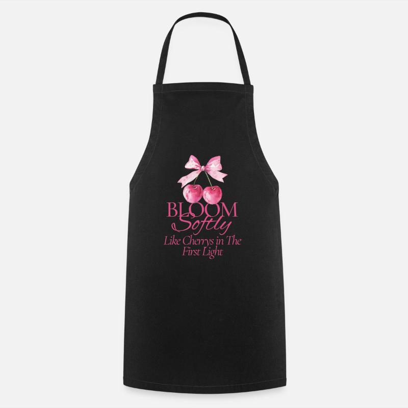 Funny Cherries and Sour Cherries Gift - Cooking Apron - black