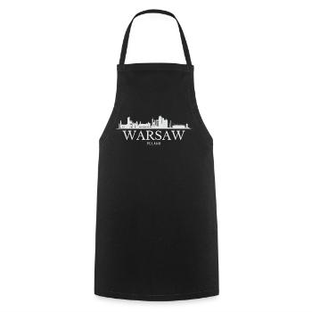 Horizon de Varsovie, Varsovie Pologne - Tablier de cuisine - noir - Devant - AI Model Male 185 dark (185cm)