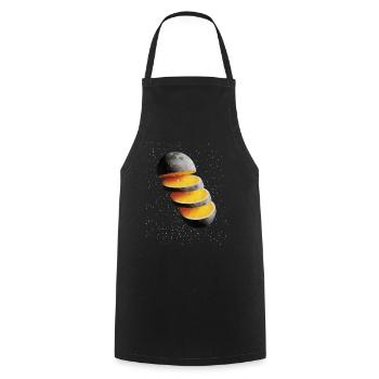 Tranches de citron de lune Citron de lune - Tablier de cuisine - noir - Devant - AI Model Male 185 dark (185cm)