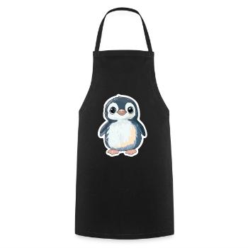 Pingouin - Tablier de cuisine - noir - Devant - AI Model Male 185 dark (185cm)