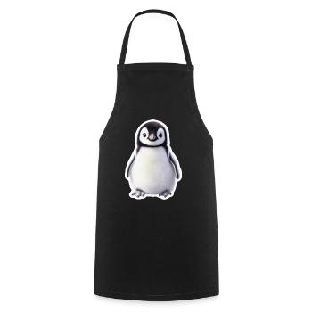 Pingouin - Tablier de cuisine - noir - Devant - AI Model Male 185 dark (185cm)