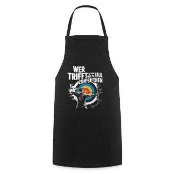Archery design for archers and courses - Cooking Apron - black - Front - AI Model Male 185 dark (185cm)