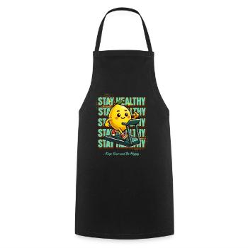Limonade Lemonade Zitronen Design Stay Healthy - Kochschürze - Schwarz - Vorne - AI Model Male 185 dark (185cm)