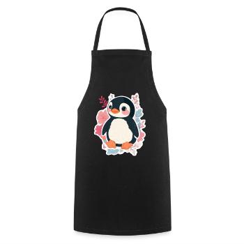 Pingouin - Tablier de cuisine - noir - Devant - AI Model Male 185 dark (185cm)