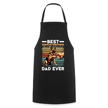 German Shepherd Dad Father's Day Father - Cooking Apron - black - Front - AI Model Male 185 dark (185cm)