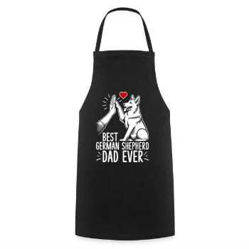 German Shepherd Dad Father's Day Father - Cooking Apron - black - Front - AI Model Male 185 dark (185cm)