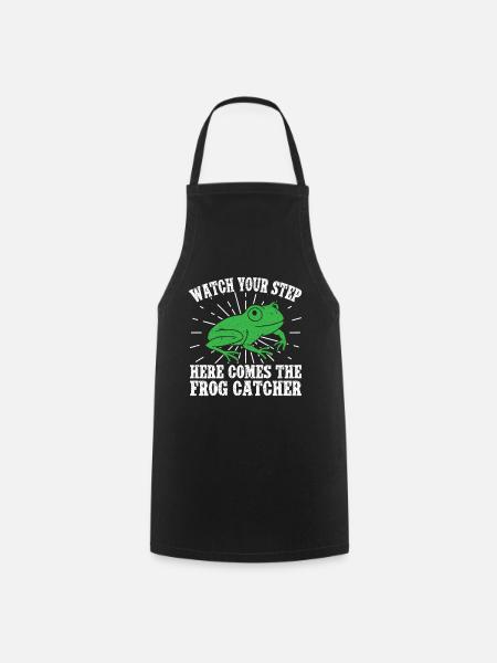 Frog Catcher Watch Your Step Frog - Kochschürze - Schwarz