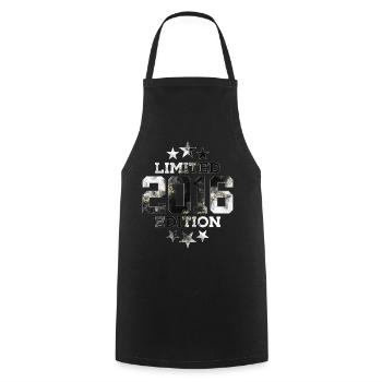 LIMITED EDITION 2016 10TH BIRTHDAY - Cooking Apron - black - Front - AI Model Male 185 dark (185cm)