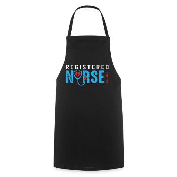 Funny Nurse Gifts Nursing Outfits - Cooking Apron - black - Front - AI Model Male 185 dark (185cm)