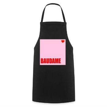 MAÎTRE D’OUVRAGE BAUDAME HAUSBAU HERZ - Tablier de cuisine - noir - Devant - AI Model Male 185 dark (185cm)
