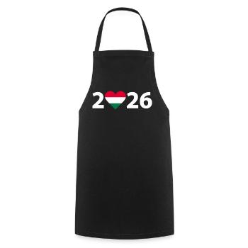 I love Hungary 2026, Hungary 2026 - Cooking Apron - black - Front - AI Model Male 185 dark (185cm)