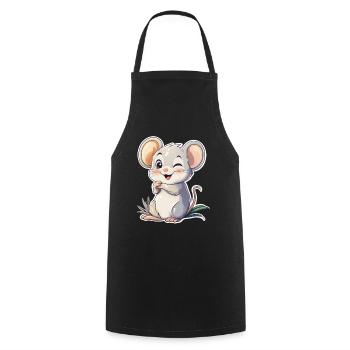 mouse - Cooking Apron - black - Front - AI Model Male 185 dark (185cm)