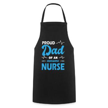Funny Nurse Gifts Nursing Outfits - Kochschürze - Schwarz - Vorne - AI Model Male 185 dark (185cm)