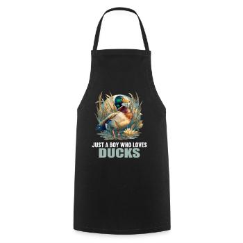 Ducks Duck - Cooking Apron - black - Front - AI Model Male 185 dark (185cm)